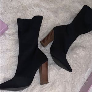 Black high boots